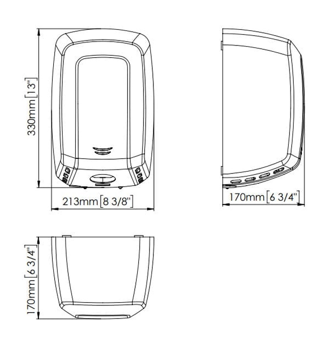 Máy sấy tay đôi siêu tốc cảm biến Mediclinics M19ACS